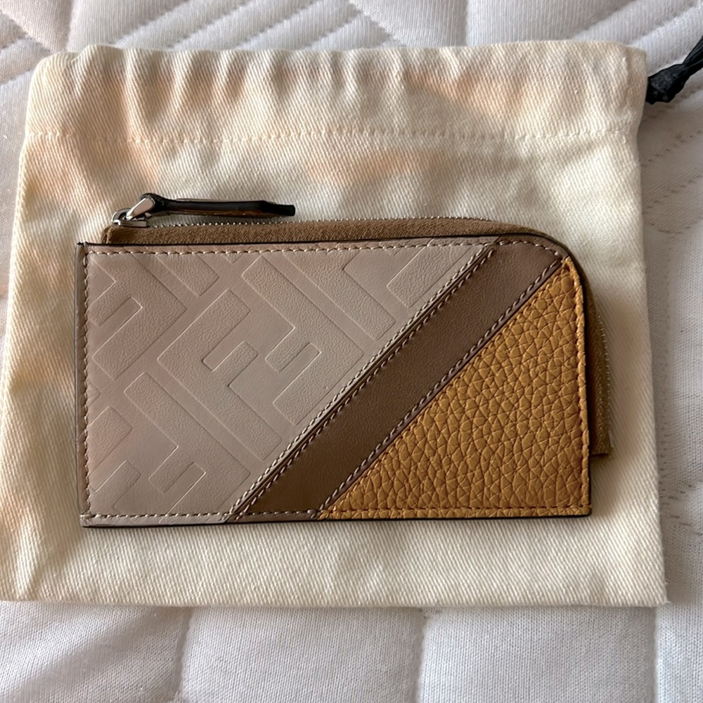 Fendi Zip Coin Card Holder